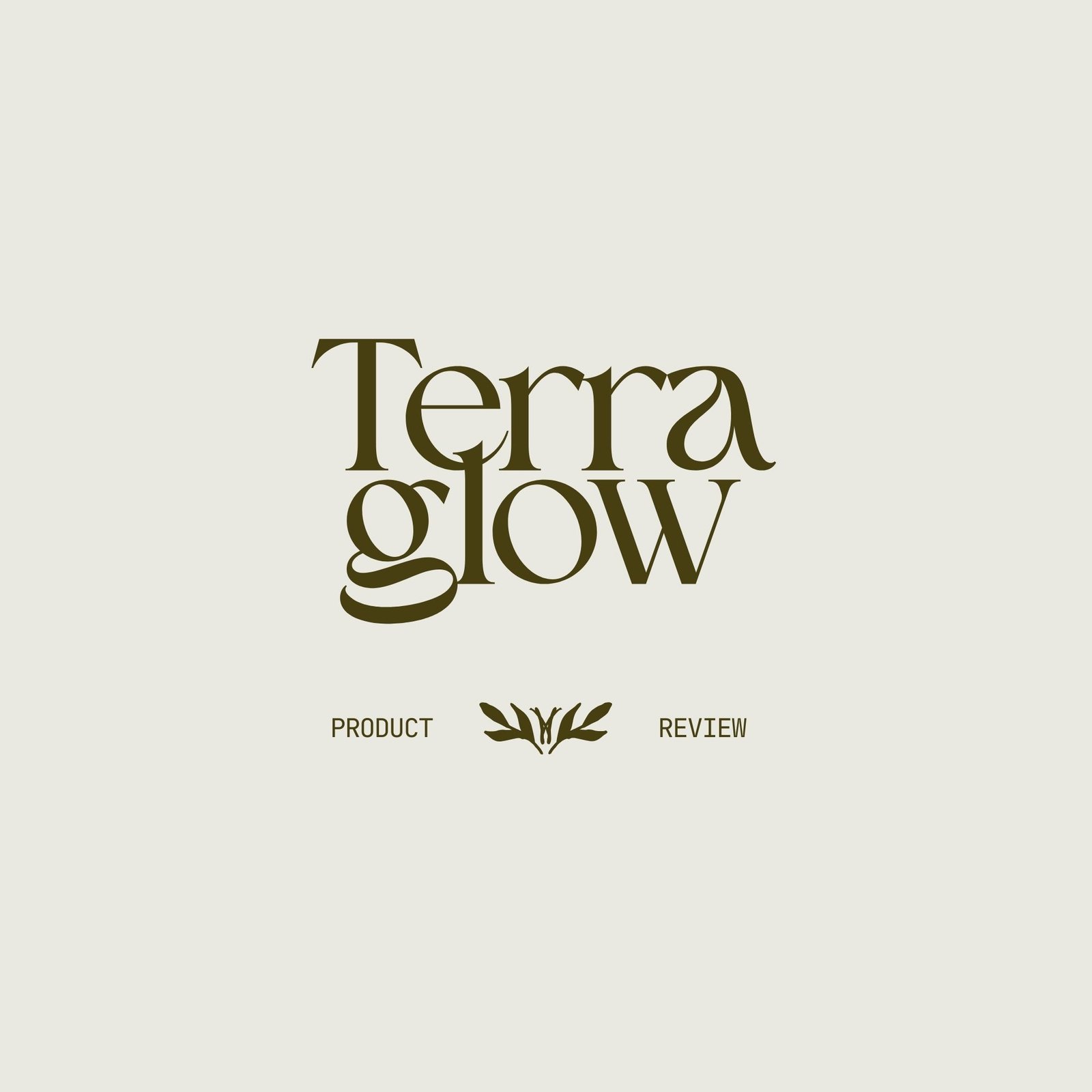 beige olive minimalist typographic wellness logo